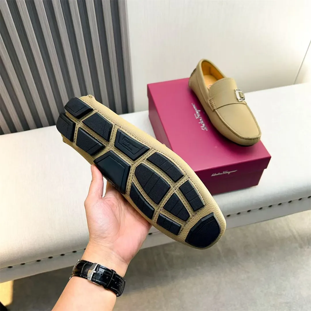 Men's shoes 💰560 Ferragamo new high-end quality 🔥 black cowhide ➕ cowhide lining size 38-45